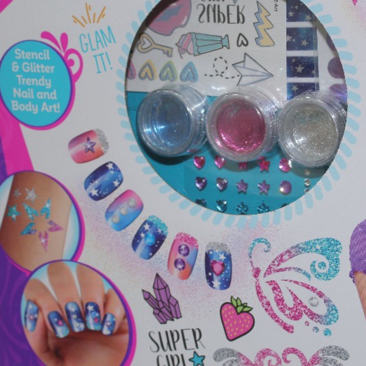 Cra-Z-Art Plastic Nail polish set - Multi Color