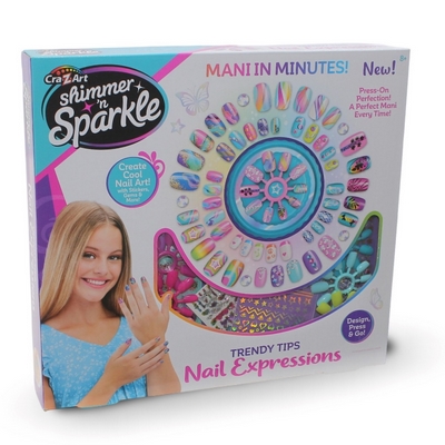 Cra-Z-Art Plastic Nail polish set - Multi Color