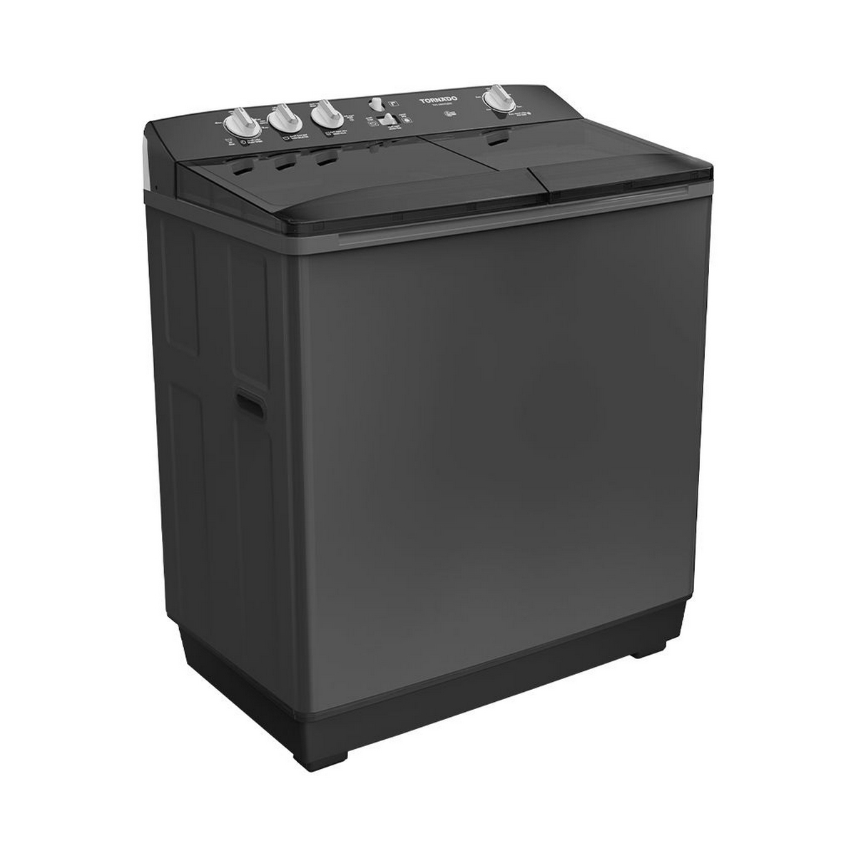Tornado Twin Tub Washing Machine 10 Kg Black - TVH-HM10TS(BK)