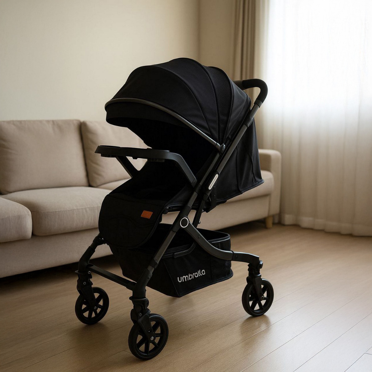 Fast Stroller Umbrella Move Fast Stroller with Reversible Handle, Dining Table, and ...