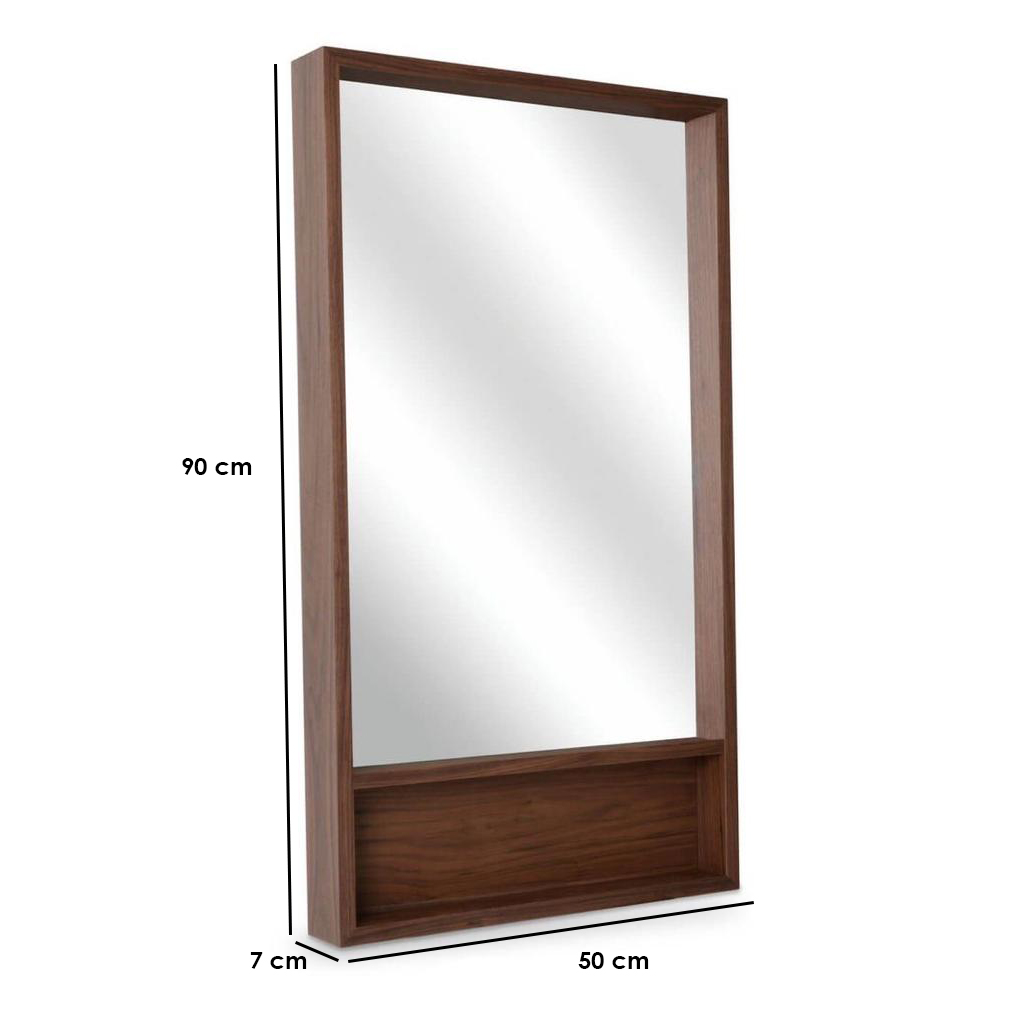 IDEE JATI TUA MIRROR M　美品 Mirror 90x7x50 cm - Brown - ART.W.A.W.046