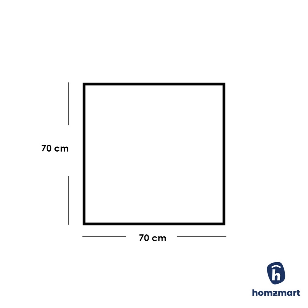 مرايا زجاج و ام دي اف ذهبي - 70×70×2 سم