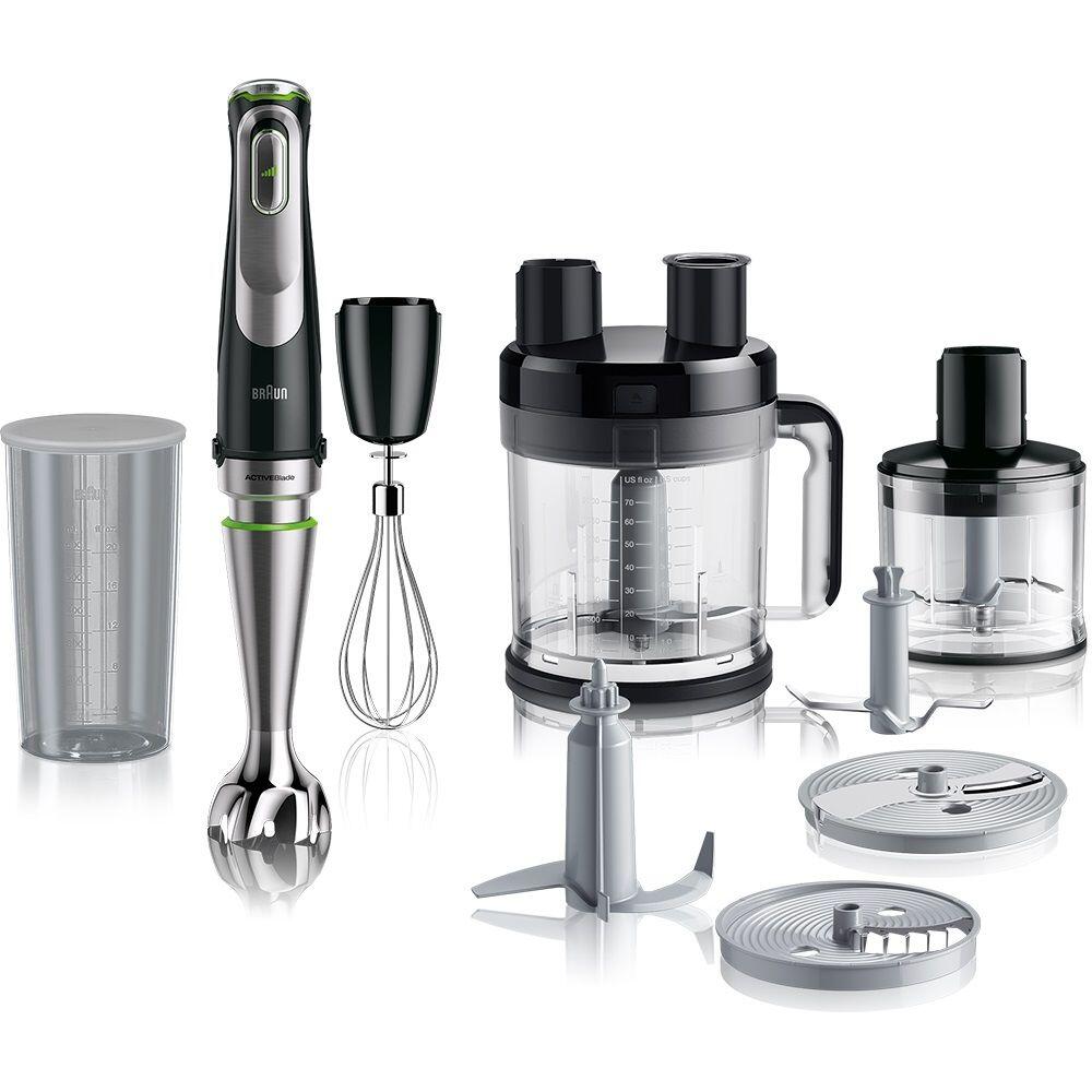 Braun MultiQuick 9 Hand Blender Set 1200 Watt Black & Silver - MQ