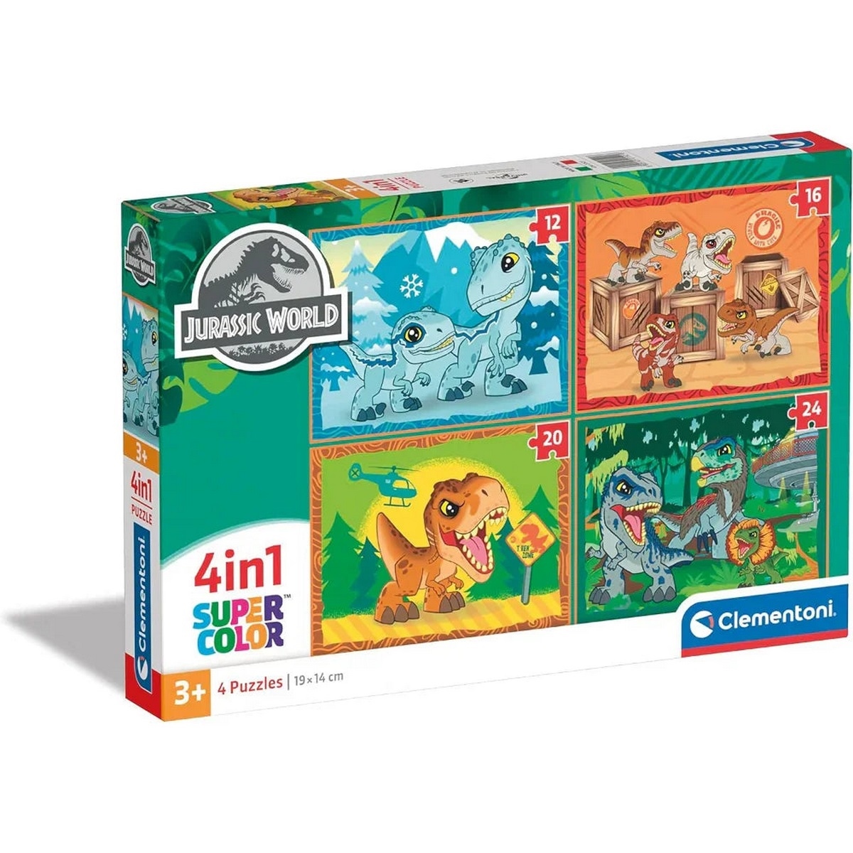 Puzzle Jurassic World 60 Maxi Pièces - Supercolor Enfant 4 Ans Et Plus - Fabriqué En Italie - Image Dinosaures 68x48 Cm - Jeu éducatif