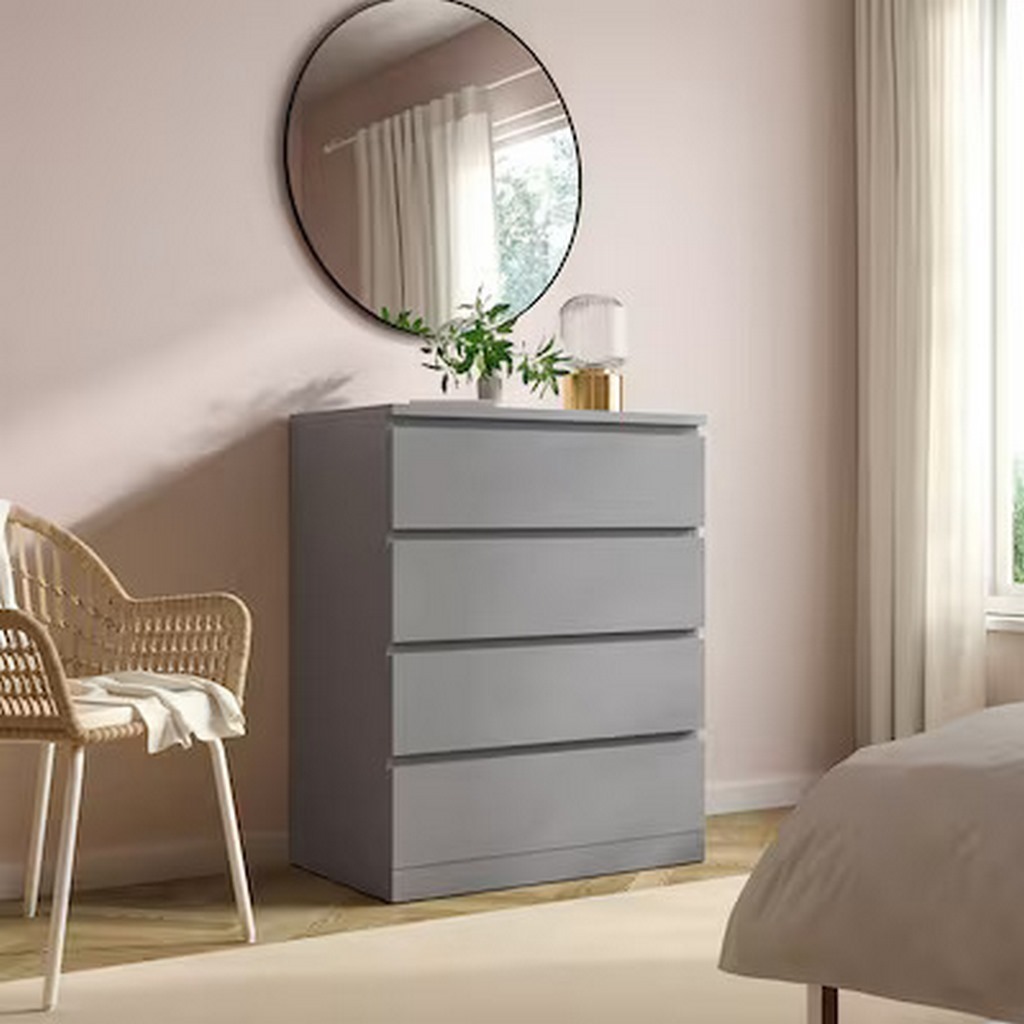 sachin and babi light blue dress Tall 4-Drawer Dresser, Vertical Storage Cabinet for Closet & Nursery